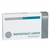 Монтелукаст-Алиум, таблетки жевательные 5мг, 30 шт, Алиум ПКФ ООО
